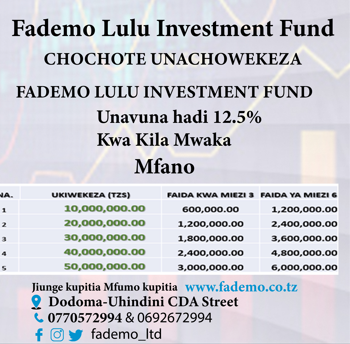 Uwekezaji ndani Fademo Social Fund
